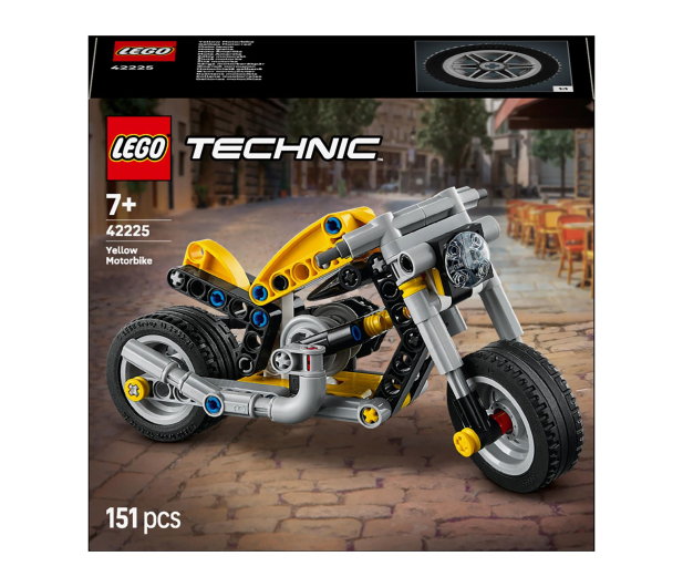 LEGO TECHNIC 42225 Żółty motocykl - 1489548 - zdjęcie